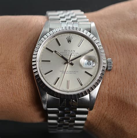 old stainless steel rolex datejust.